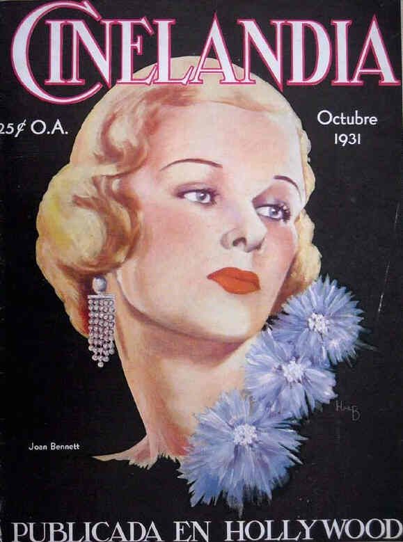 CINELANDIA magazine side cover October 1931