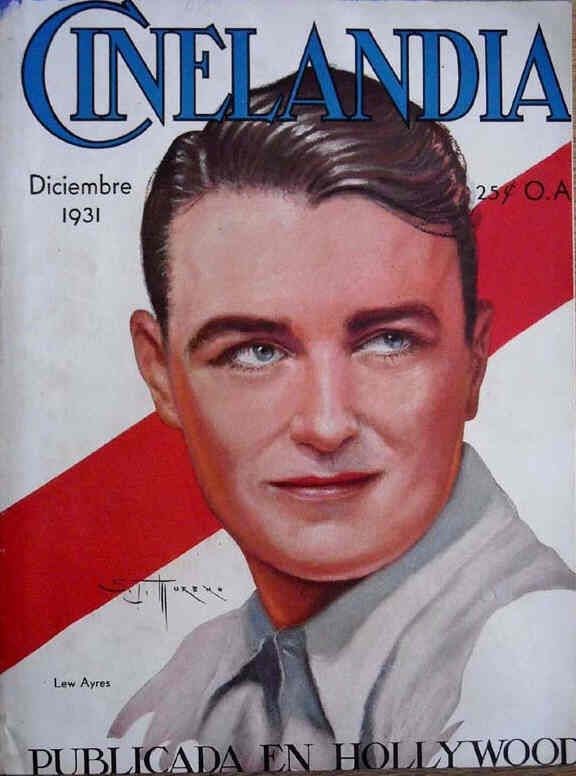 CINELANDIA magazine side cover December 1931