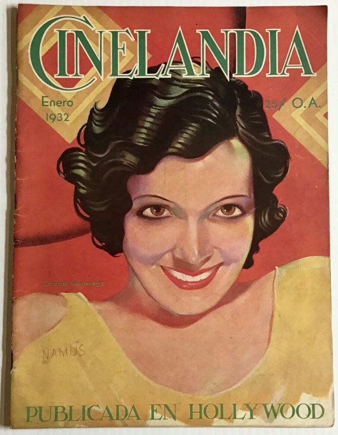 CINELANDIA magazine side cover January 1932