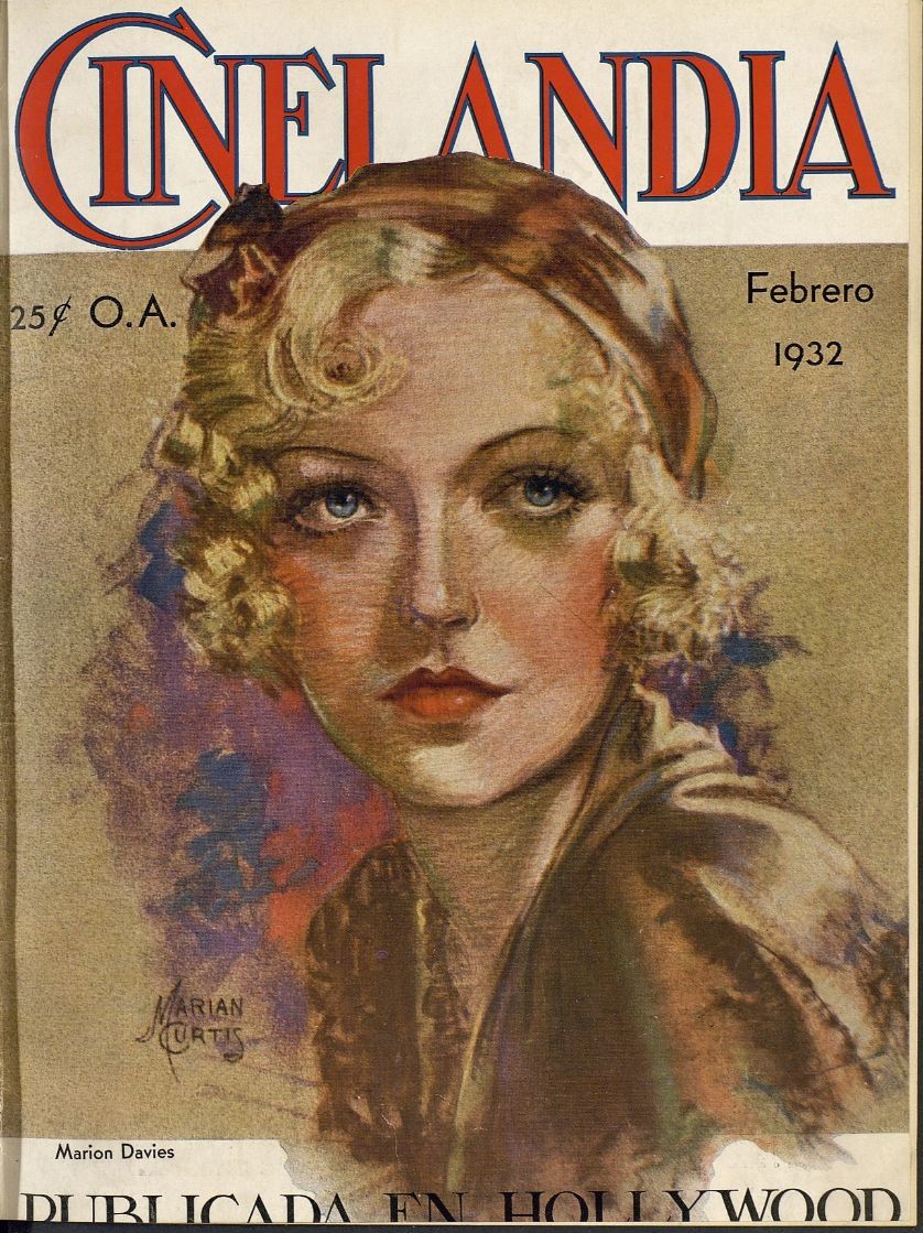 CINELANDIA magazine side cover February 1932