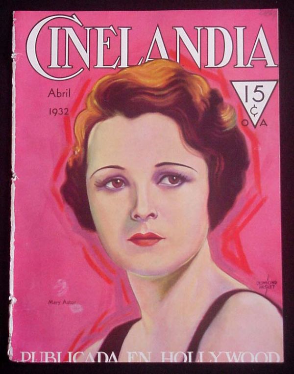 CINELANDIA magazine side cover April 1932