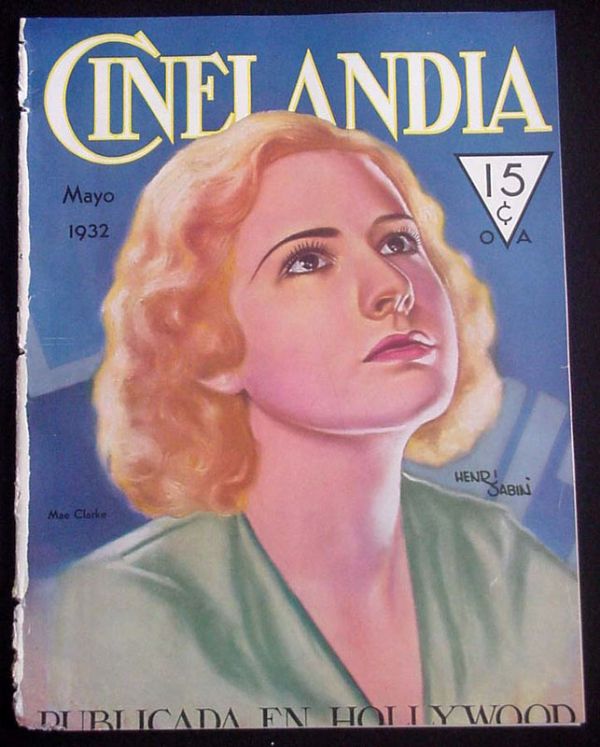 CINELANDIA magazine side cover May 1932