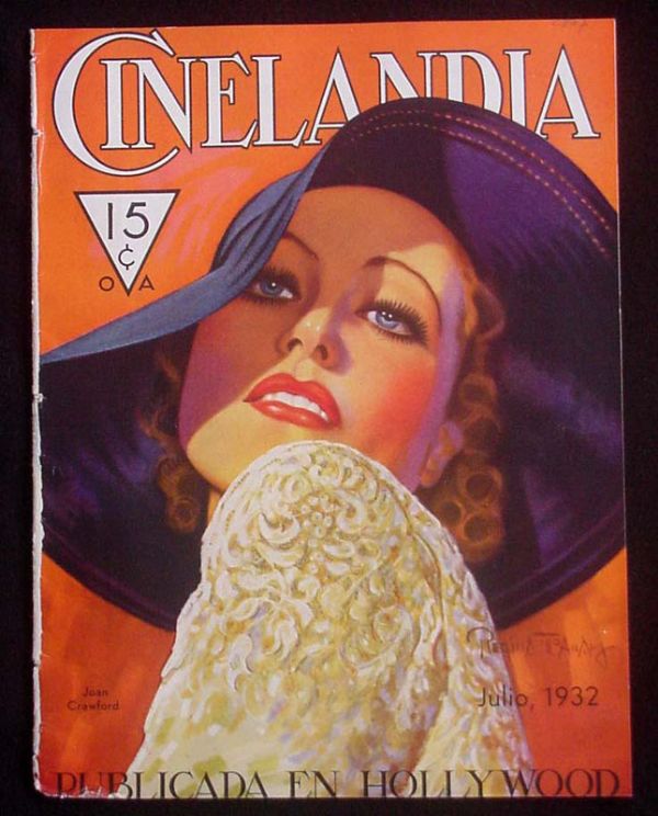 CINELANDIA magazine side cover July 1932