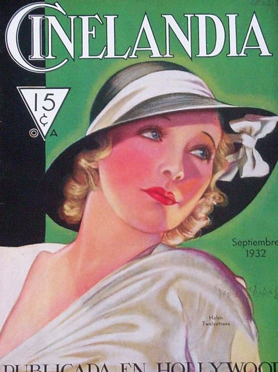 CINELANDIA magazine side cover September 1932