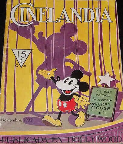CINELANDIA magazine side cover November 1932
