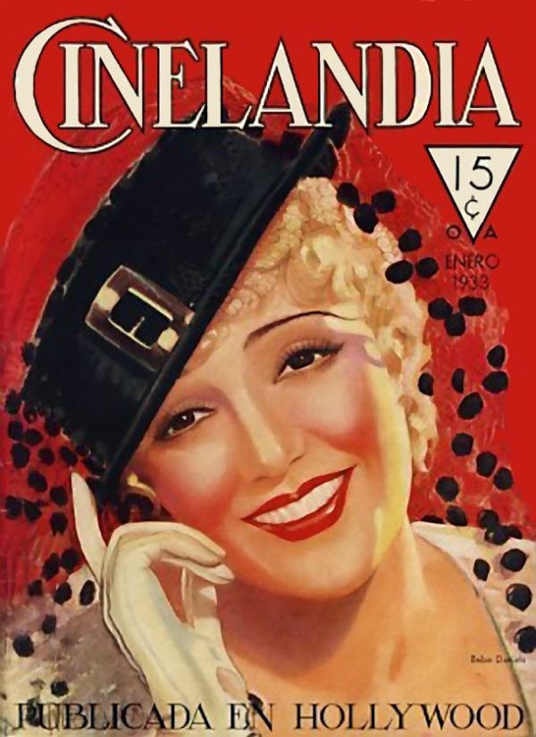 CINELANDIA magazine side cover January 1933