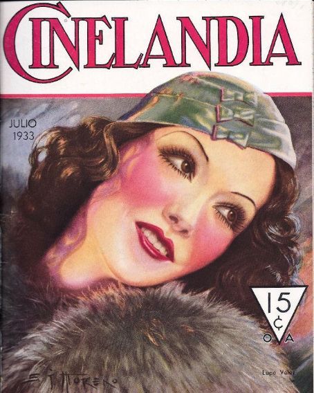 CINELANDIA magazine side cover July 1933