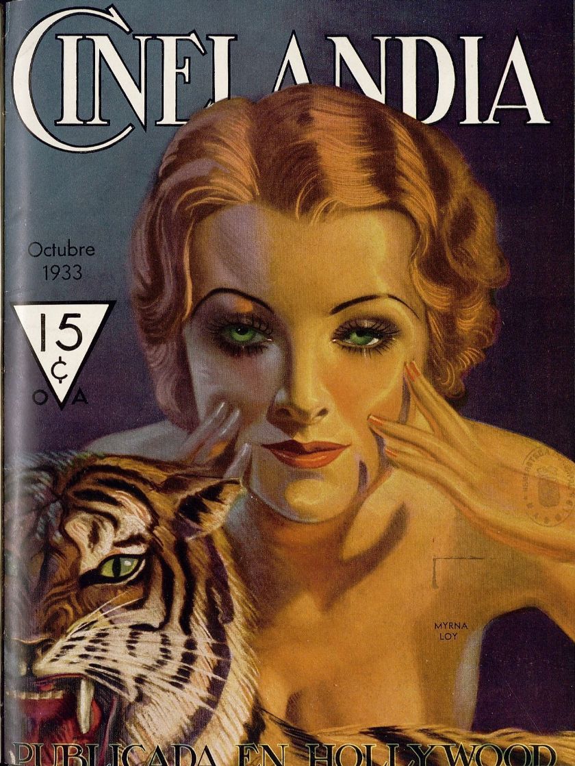CINELANDIA magazine side cover October 1933