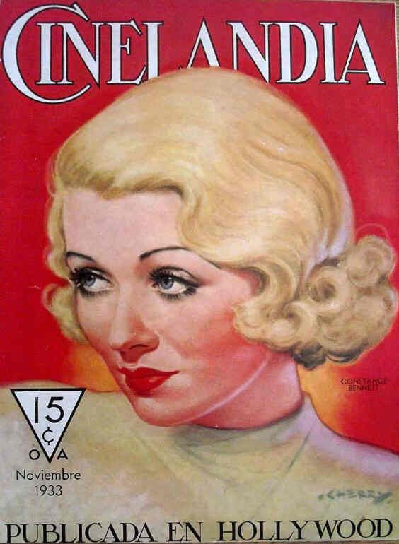 CINELANDIA magazine side cover November 1933