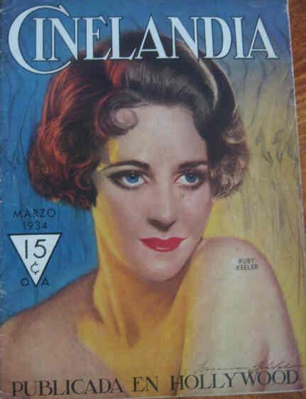 CINELANDIA magazine side cover March 1934