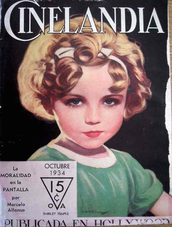 CINELANDIA magazine side cover October 1934