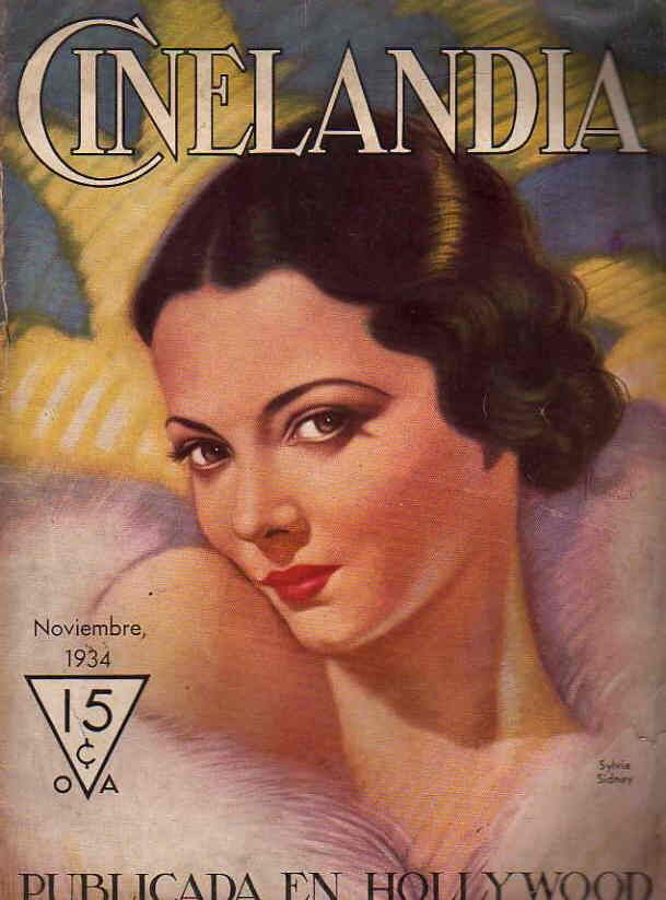 CINELANDIA magazine side cover November 1934