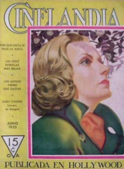 CINELANDIA magazine side cover June 1935