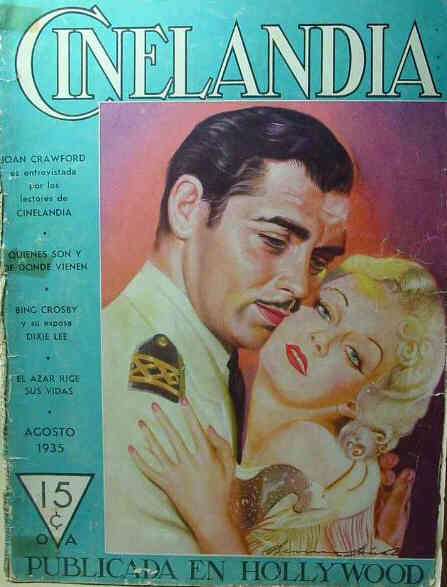 CINELANDIA magazine side cover August 1935