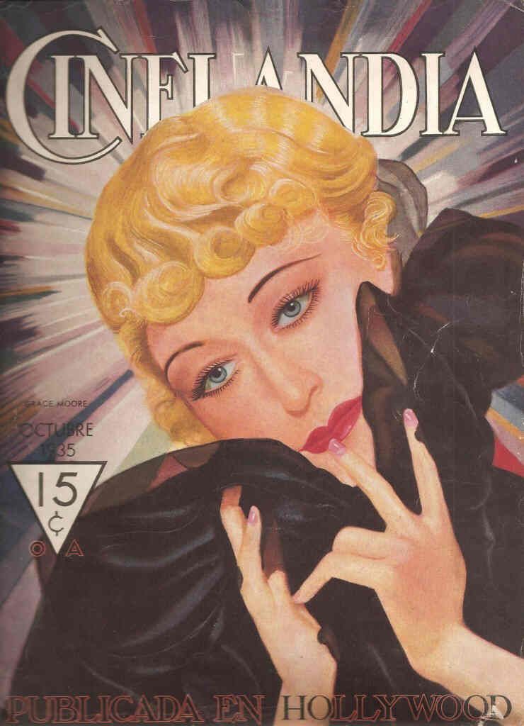 CINELANDIA magazine side cover October 1935