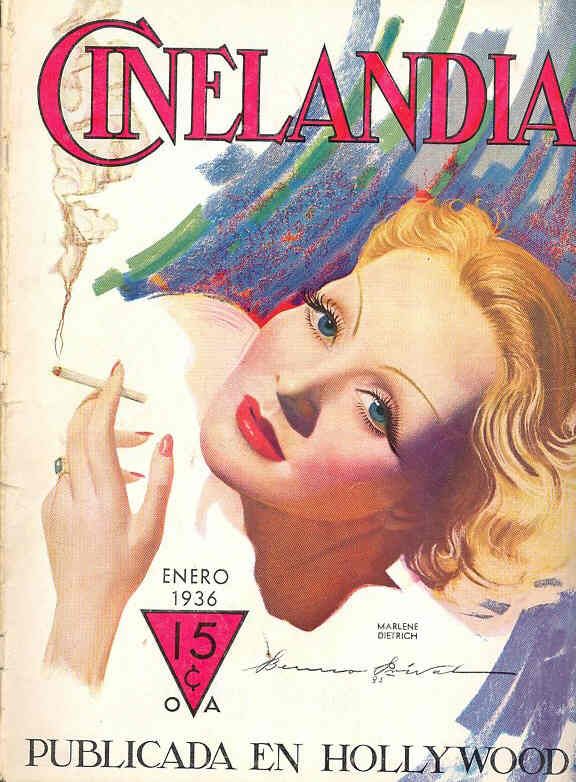 CINELANDIA magazine side cover January 1936