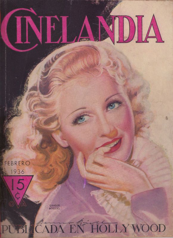 CINELANDIA magazine side cover February 1936