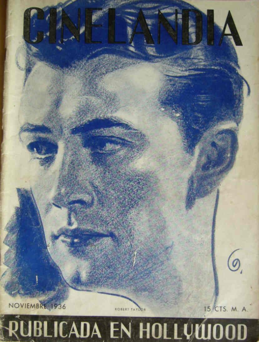 CINELANDIA magazine side cover November 1936