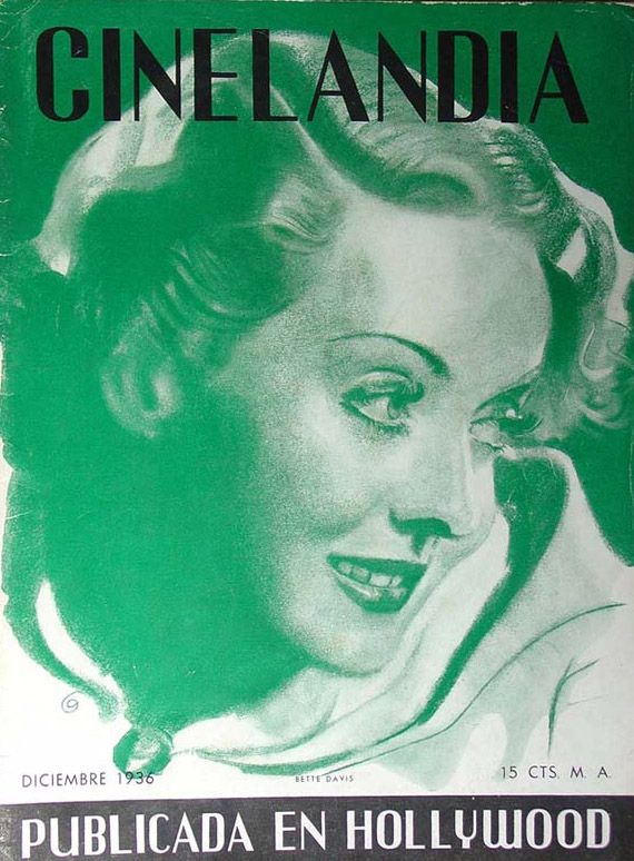 CINELANDIA magazine side cover December 1936