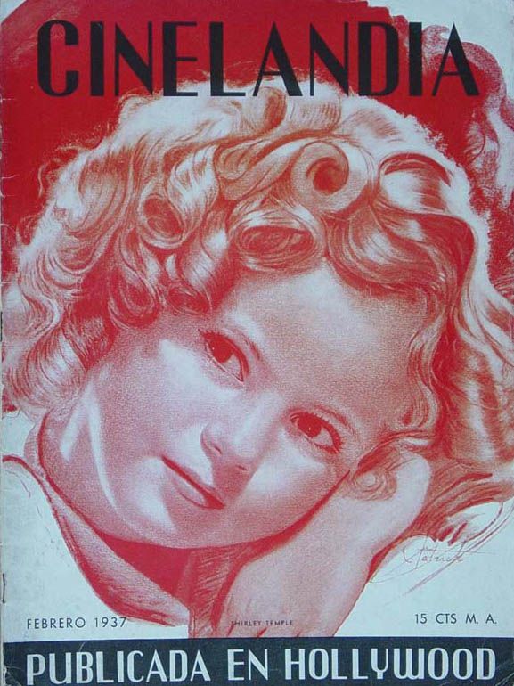 CINELANDIA magazine side cover February 1937