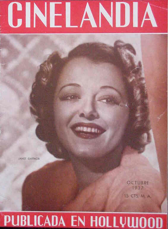 CINELANDIA magazine side cover October 1937