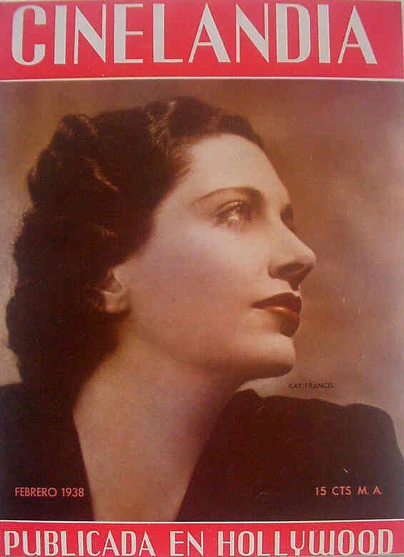 CINELANDIA magazine side cover February 1938
