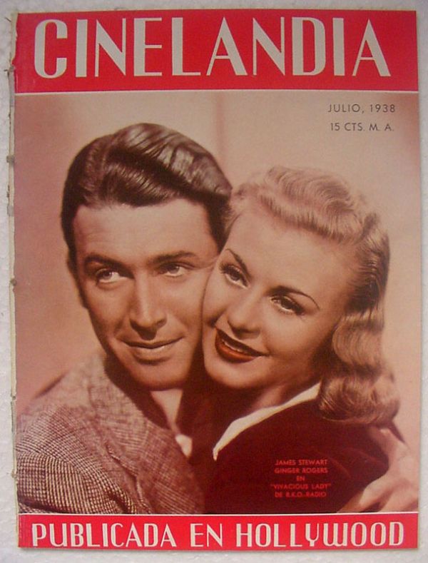 CINELANDIA magazine side cover July 1938