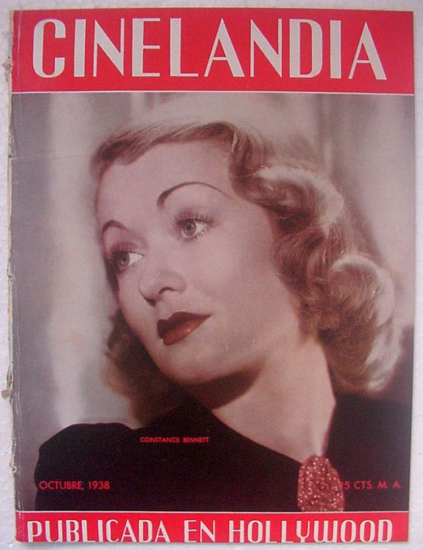 CINELANDIA magazine side cover October 1938