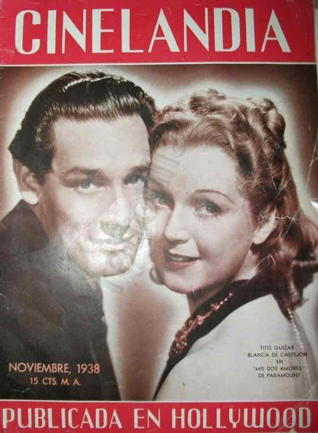 CINELANDIA magazine side cover November 1938