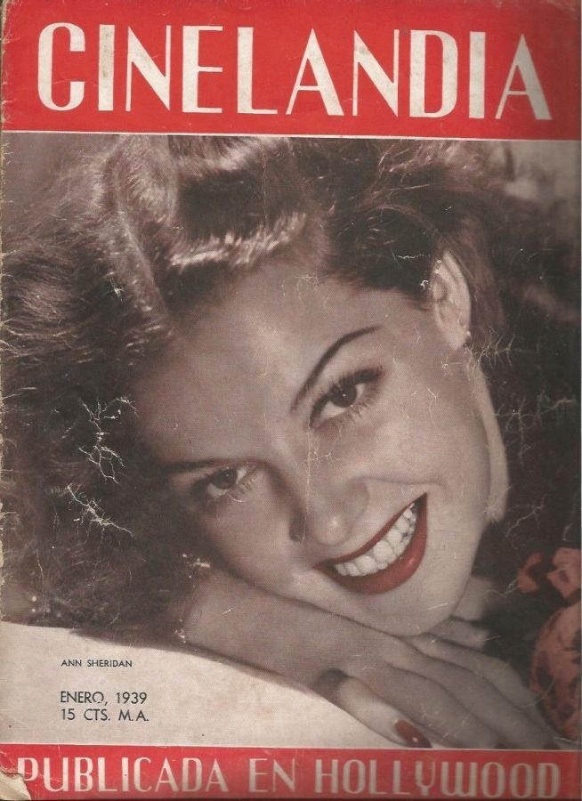 CINELANDIA magazine side cover January 1939