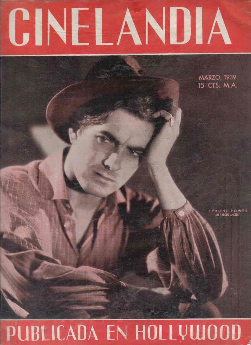 CINELANDIA magazine side cover March 1939