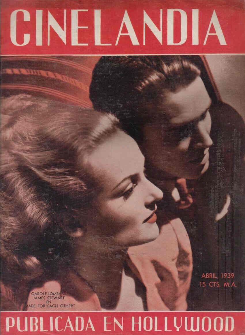 CINELANDIA magazine side cover April 1939