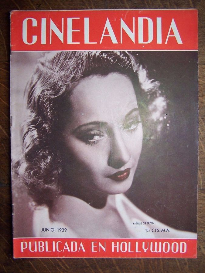 CINELANDIA magazine side cover June 1939