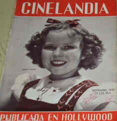 CINELANDIA magazine side cover September 1939