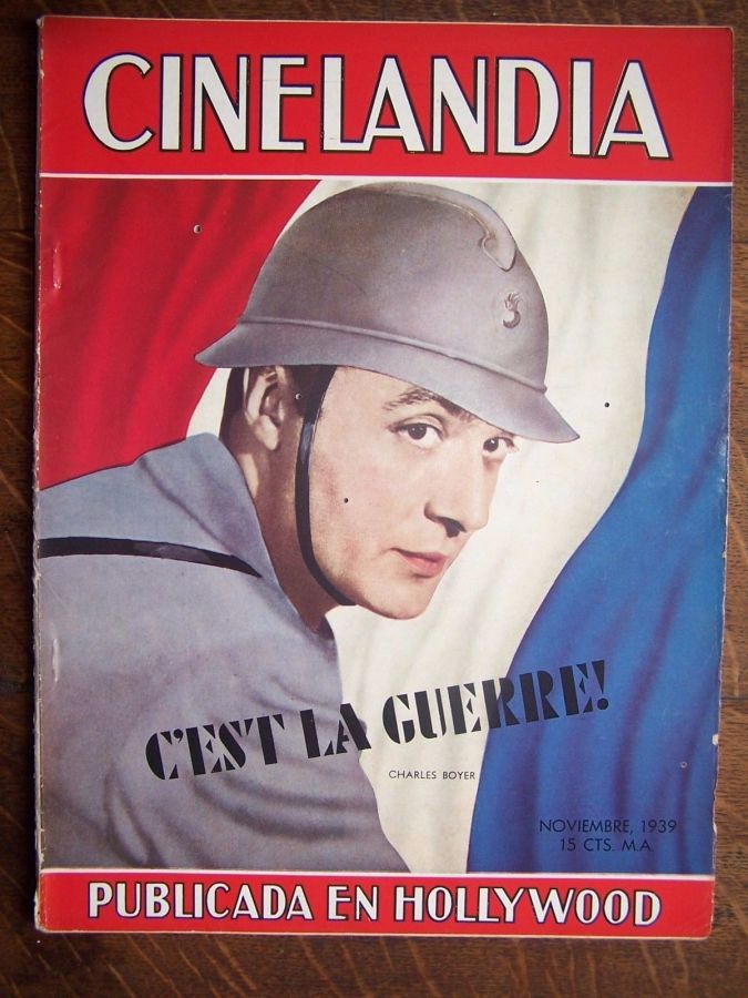 CINELANDIA magazine side cover November 1939