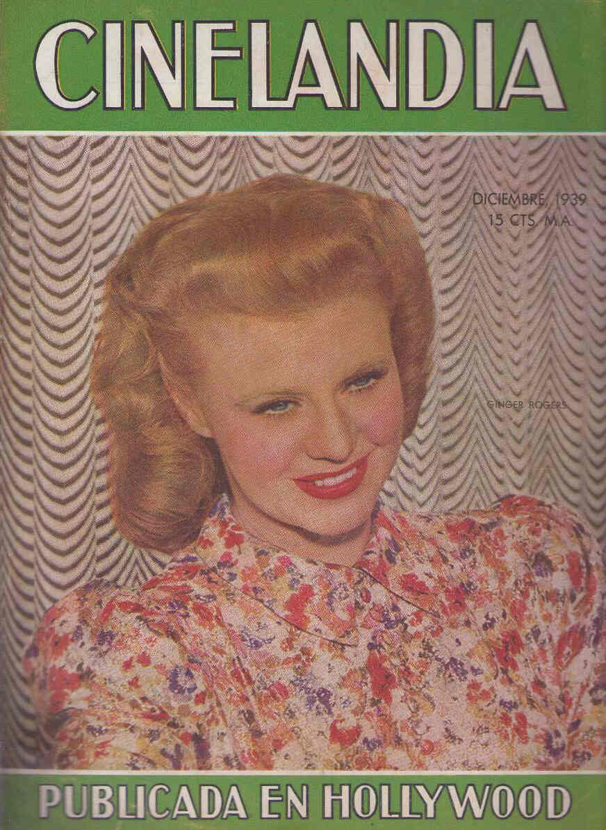 CINELANDIA magazine side cover December 1939