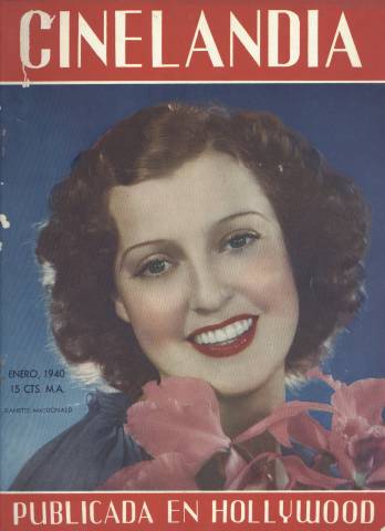 CINELANDIA magazine side cover January 1940
