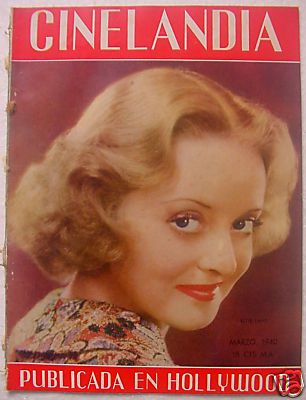 CINELANDIA magazine side cover March 1940