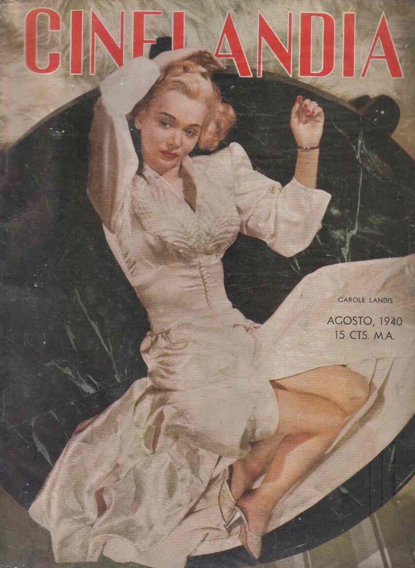 CINELANDIA magazine side cover August 1940