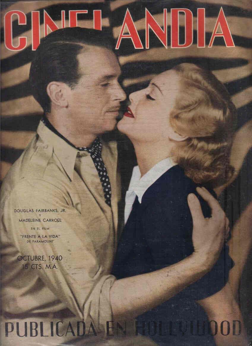 CINELANDIA magazine side cover October 1940
