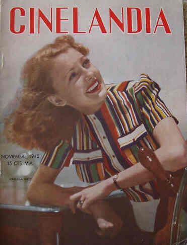 CINELANDIA magazine side cover November 1940