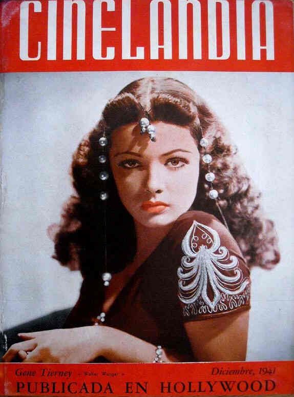CINELANDIA magazine side cover December 1941