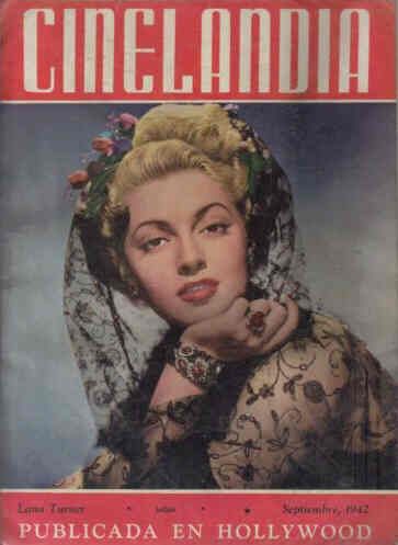 CINELANDIA magazine side cover September 1942