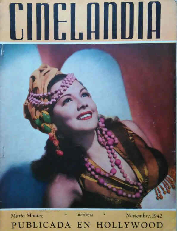 CINELANDIA magazine side cover November 1942