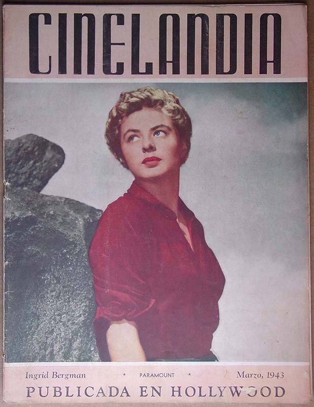 CINELANDIA magazine side cover June 1943