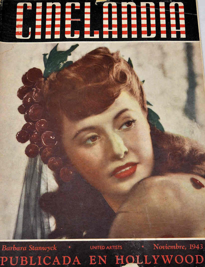 CINELANDIA magazine side cover November 1943