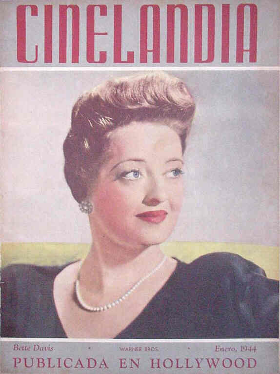 CINELANDIA magazine side cover January 1944