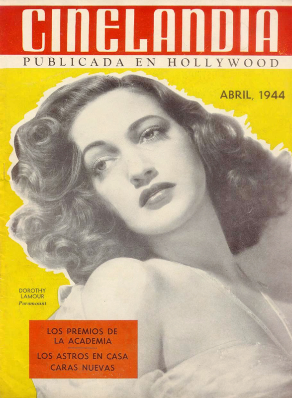 CINELANDIA magazine side cover April 1944