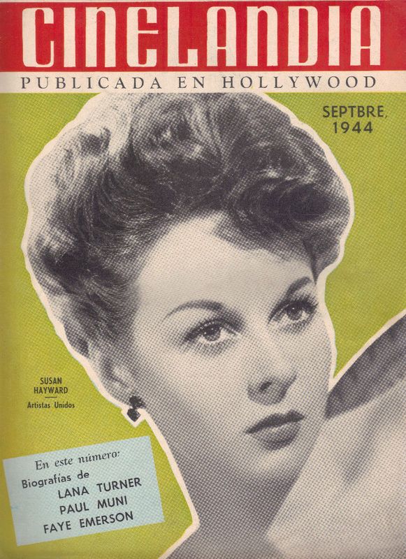 CINELANDIA magazine side cover September 1944