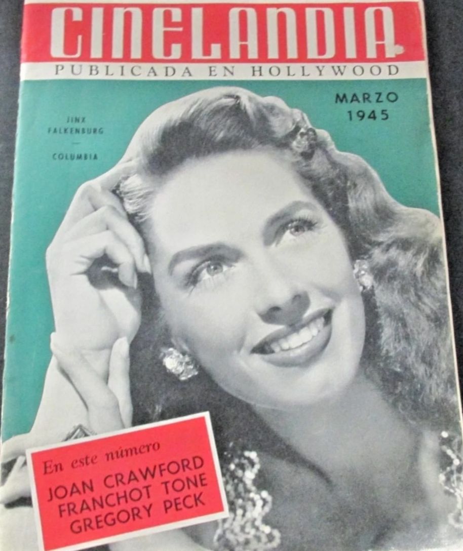 CINELANDIA magazine side cover March 1945